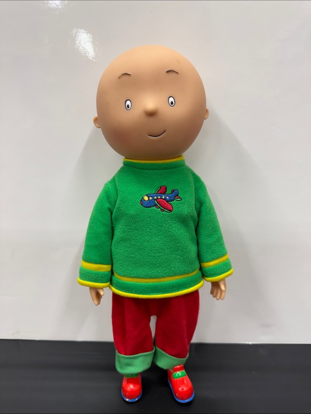 Caillou Rubber Doll 12 inch 1999 Irwin Toy Cinar